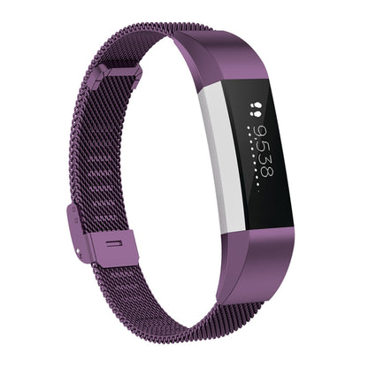 สำหรับ Fitbit Alta / Alta HR / ACE นาฬิกาปุ่มตาข่ายสายเปลี่ยนโลหะสายนาฬิกา, S, L