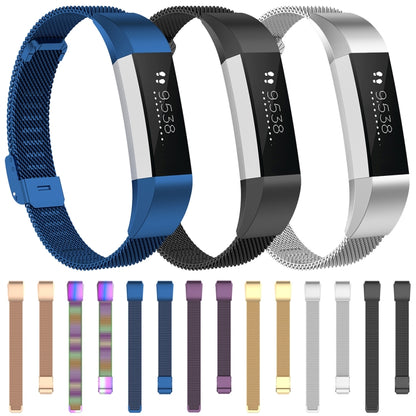 สำหรับ Fitbit Alta / Alta HR / ACE นาฬิกาปุ่มตาข่ายสายเปลี่ยนโลหะสายนาฬิกา, S, L