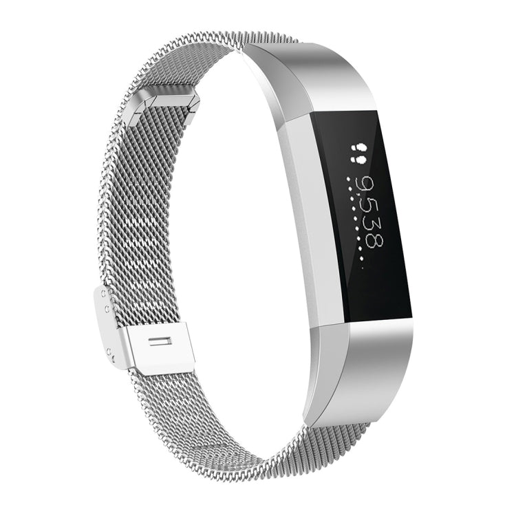 สำหรับ Fitbit Alta / Alta HR / ACE นาฬิกาปุ่มตาข่ายสายเปลี่ยนโลหะสายนาฬิกา, S, L