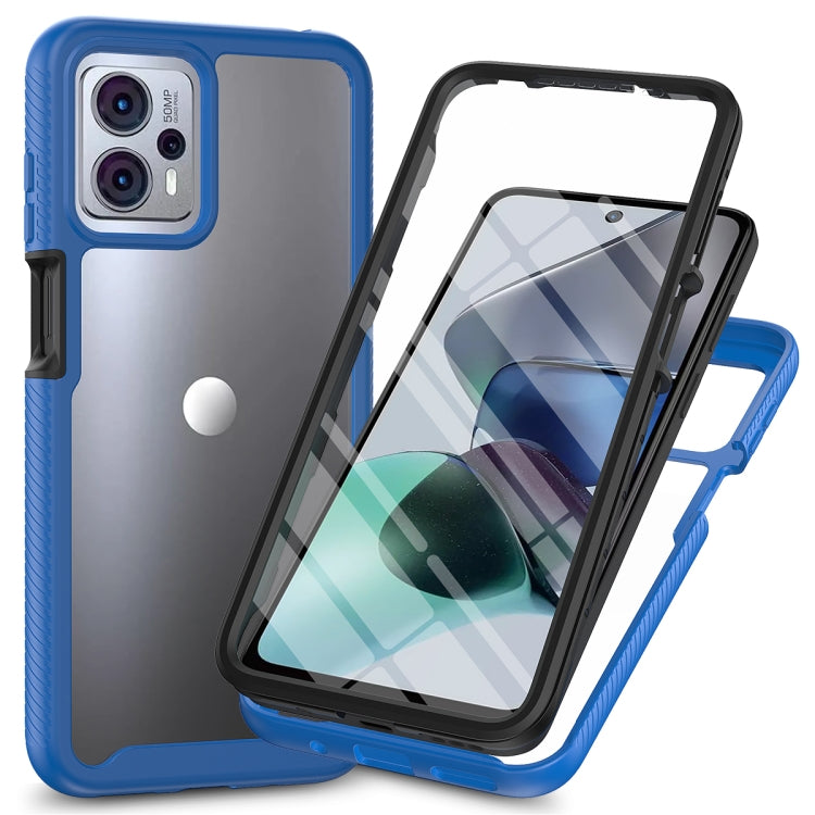 เคสโทรศัพท์กันกระแทกไฮบริด Starry Sky แบบเต็มตัวพร้อมฟิล์ม PET, For Motorola Moto G13 / G23, For Motorola Moto G53
