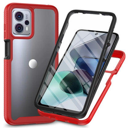 เคสโทรศัพท์กันกระแทกไฮบริด Starry Sky แบบเต็มตัวพร้อมฟิล์ม PET, For Motorola Moto G13 / G23, For Motorola Moto G53