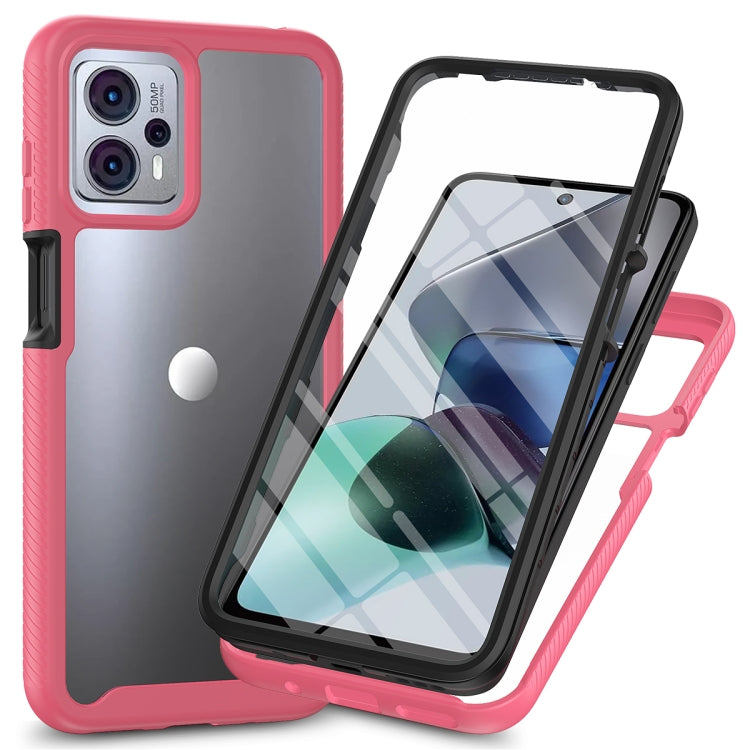 เคสโทรศัพท์กันกระแทกไฮบริด Starry Sky แบบเต็มตัวพร้อมฟิล์ม PET, For Motorola Moto G13 / G23, For Motorola Moto G53