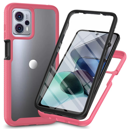 เคสโทรศัพท์กันกระแทกไฮบริด Starry Sky แบบเต็มตัวพร้อมฟิล์ม PET, For Motorola Moto G13 / G23, For Motorola Moto G53