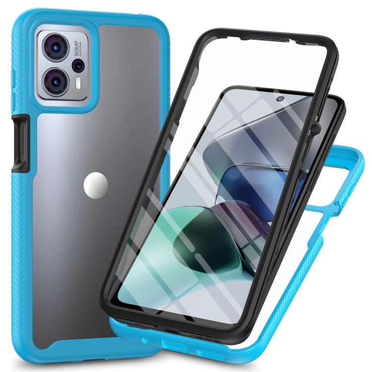 เคสโทรศัพท์กันกระแทกไฮบริด Starry Sky แบบเต็มตัวพร้อมฟิล์ม PET, For Motorola Moto G13 / G23, For Motorola Moto G53