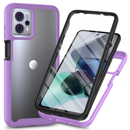 เคสโทรศัพท์กันกระแทกไฮบริด Starry Sky แบบเต็มตัวพร้อมฟิล์ม PET, For Motorola Moto G13 / G23, For Motorola Moto G53