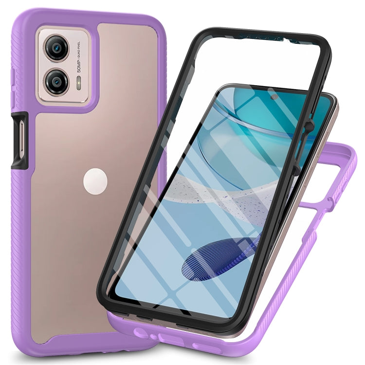 เคสโทรศัพท์กันกระแทกไฮบริด Starry Sky แบบเต็มตัวพร้อมฟิล์ม PET, For Motorola Moto G13 / G23, For Motorola Moto G53