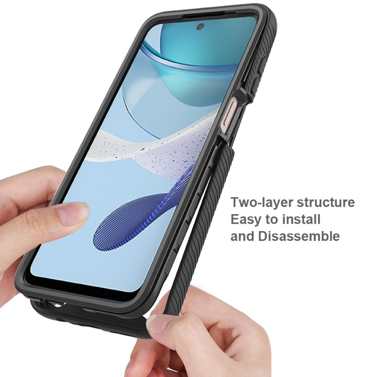 เคสโทรศัพท์กันกระแทกไฮบริด Starry Sky แบบเต็มตัวพร้อมฟิล์ม PET, For Motorola Moto G13 / G23, For Motorola Moto G53