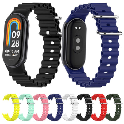 สายนาฬิกาซิลิโคนโอเชี่ยน, For Xiaomi Mi Band 8