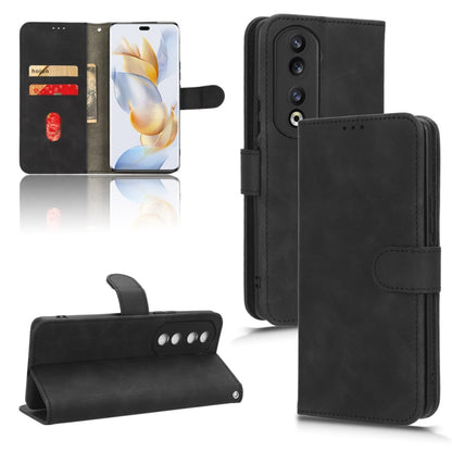 Skin Feel เคสโทรศัพท์หนังแบบแม่เหล็กพลิก, For Honor Play 50 Plus, For Honor 90 Pro