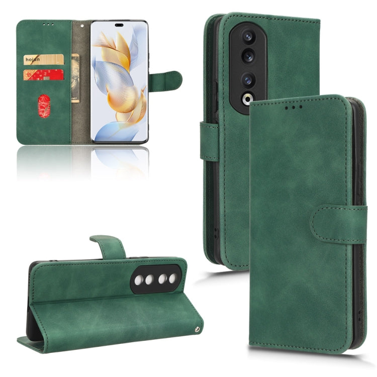 Skin Feel เคสโทรศัพท์หนังแบบแม่เหล็กพลิก, For Honor Play 50 Plus, For Honor 90 Pro