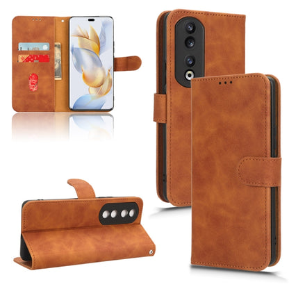 Skin Feel เคสโทรศัพท์หนังแบบแม่เหล็กพลิก, For Honor Play 50 Plus, For Honor 90 Pro