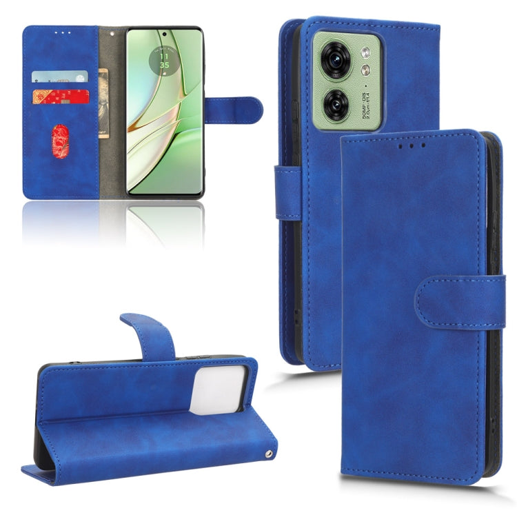 Skin Feel เคสโทรศัพท์หนังแบบแม่เหล็กพลิก, For Motorola Edge 40