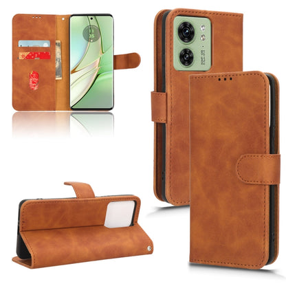 Skin Feel เคสโทรศัพท์หนังแบบแม่เหล็กพลิก, For Motorola Edge 40