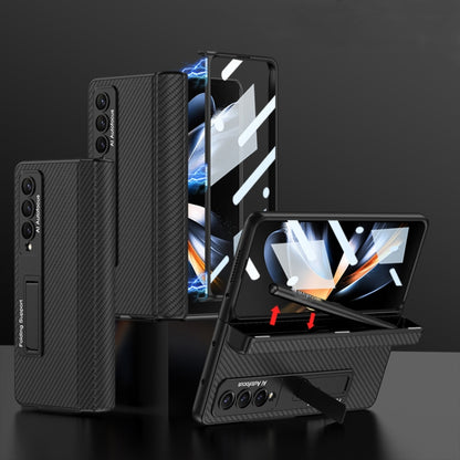 GKK ซองใส่โทรศัพท์หนังบานพับพับในตัวพร้อมตัวยึด, For Samsung Galaxy Z Fold4