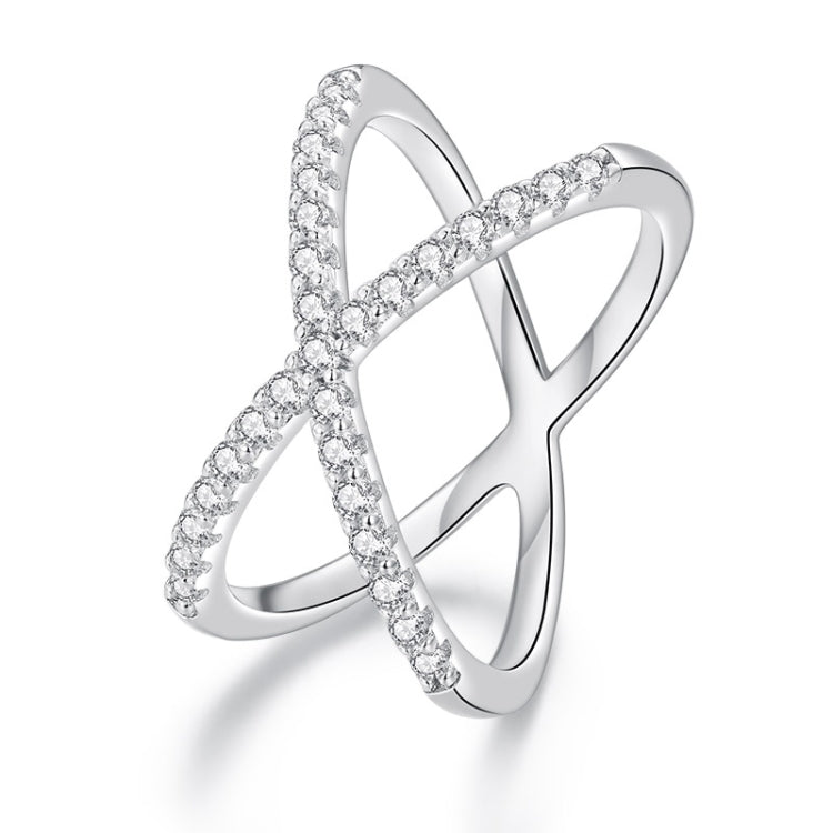 S925 เงินสเตอร์ลิงชุบทองคำขาวสองชั้นประดับมือแหวน Moissanite, MSR036-8