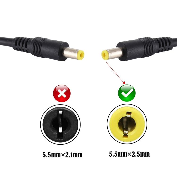 ปลั๊กไฟ DC 5.5 x 2.5 มม. สายเชื่อมต่ออะแดปเตอร์ชายกับชาย, 50cm, 1m, 1.5m