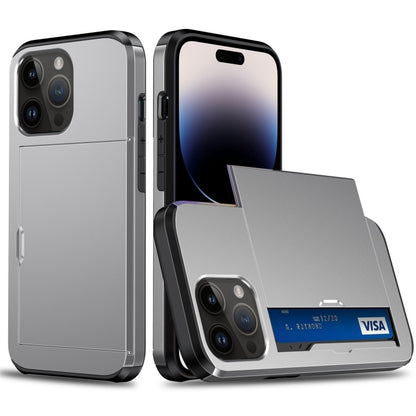 เคสโทรศัพท์เกราะกันกระแทกพร้อมช่องสไลด์การ์ด, For iPhone 15 Pro Max, For iPhone 15 Pro, For iPhone 15 Plus, For iPhone 15