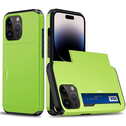 เคสโทรศัพท์เกราะกันกระแทกพร้อมช่องสไลด์การ์ด, For iPhone 15 Pro Max, For iPhone 15 Pro, For iPhone 15 Plus, For iPhone 15