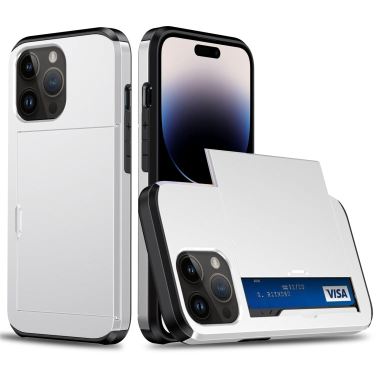 เคสโทรศัพท์เกราะกันกระแทกพร้อมช่องสไลด์การ์ด, For iPhone 15 Pro Max, For iPhone 15 Pro, For iPhone 15 Plus, For iPhone 15