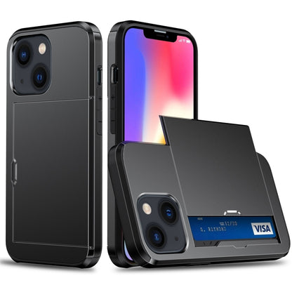 เคสโทรศัพท์เกราะกันกระแทกพร้อมช่องสไลด์การ์ด, For iPhone 15 Pro Max, For iPhone 15 Pro, For iPhone 15 Plus, For iPhone 15