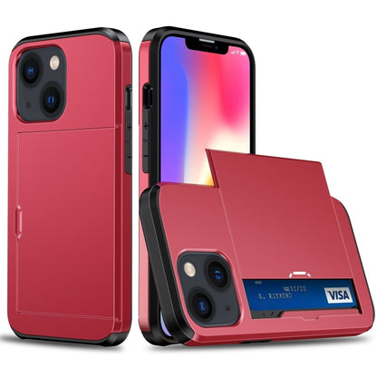 เคสโทรศัพท์เกราะกันกระแทกพร้อมช่องสไลด์การ์ด, For iPhone 15 Pro Max, For iPhone 15 Pro, For iPhone 15 Plus, For iPhone 15