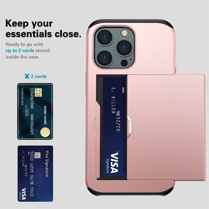 เคสโทรศัพท์เกราะกันกระแทกพร้อมช่องสไลด์การ์ด, For iPhone 15 Pro Max, For iPhone 15 Pro, For iPhone 15 Plus, For iPhone 15