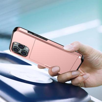 เคสโทรศัพท์เกราะกันกระแทกพร้อมช่องสไลด์การ์ด, For iPhone 15 Pro Max, For iPhone 15 Pro, For iPhone 15 Plus, For iPhone 15