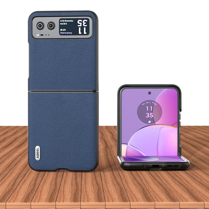 ABEEL หนังแท้ + เคสโทรศัพท์เนื้อ PC Litchi, For Motorola Razr 60 Ultra, For Motorola Razr 40, For Motorola Razr 40 Ultra