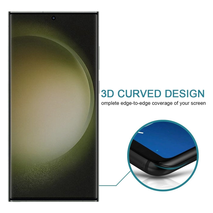 25pcs Ultrathin 3D Curved Edge Privacy ฟิล์มกระจกนิรภัย, รองรับการปลดล็อค, For Samsung Galaxy S23 Ultra 5G, For Samsung Galaxy S23+ 5G, For Samsung Galaxy S23 5G