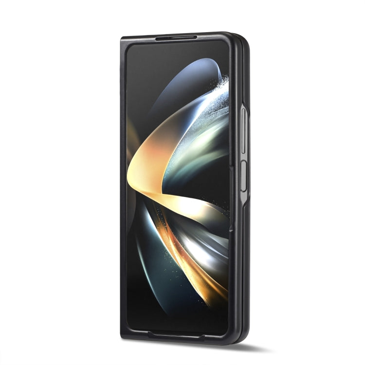 LC.IMEEKE คาร์บอนไฟเบอร์ PU + TPU เคสโทรศัพท์หนังพลิกแนวนอน, For Samsung Galaxy Z Fold5, For Samsung Galaxy Z Flip5