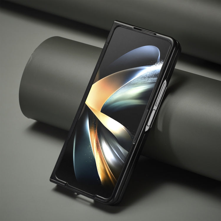 LC.IMEEKE คาร์บอนไฟเบอร์ PU + TPU เคสโทรศัพท์หนังพลิกแนวนอน, For Samsung Galaxy Z Fold5, For Samsung Galaxy Z Flip5