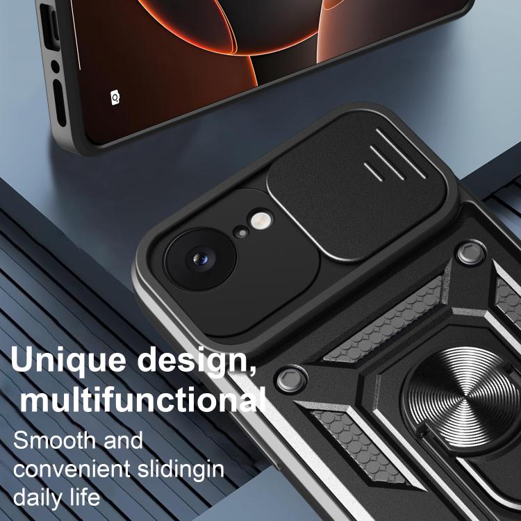 เลื่อนฝาครอบกล้องออกแบบเคสโทรศัพท์ TPU + PC, For iPhone 17e / 16e, For iPhone 17 Pro Max, For iPhone 17 Pro, For iPhone 17, For iPhone Air, For iPhone 16 Pro Max