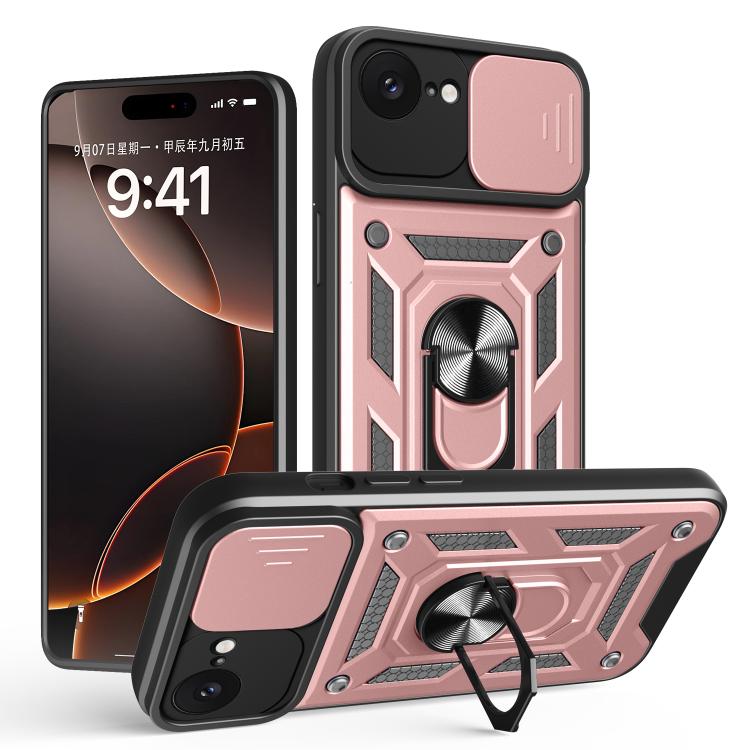 เลื่อนฝาครอบกล้องออกแบบเคสโทรศัพท์ TPU + PC, For iPhone 17e / 16e, For iPhone 17 Pro Max, For iPhone 17 Pro, For iPhone 17, For iPhone Air, For iPhone 16 Pro Max