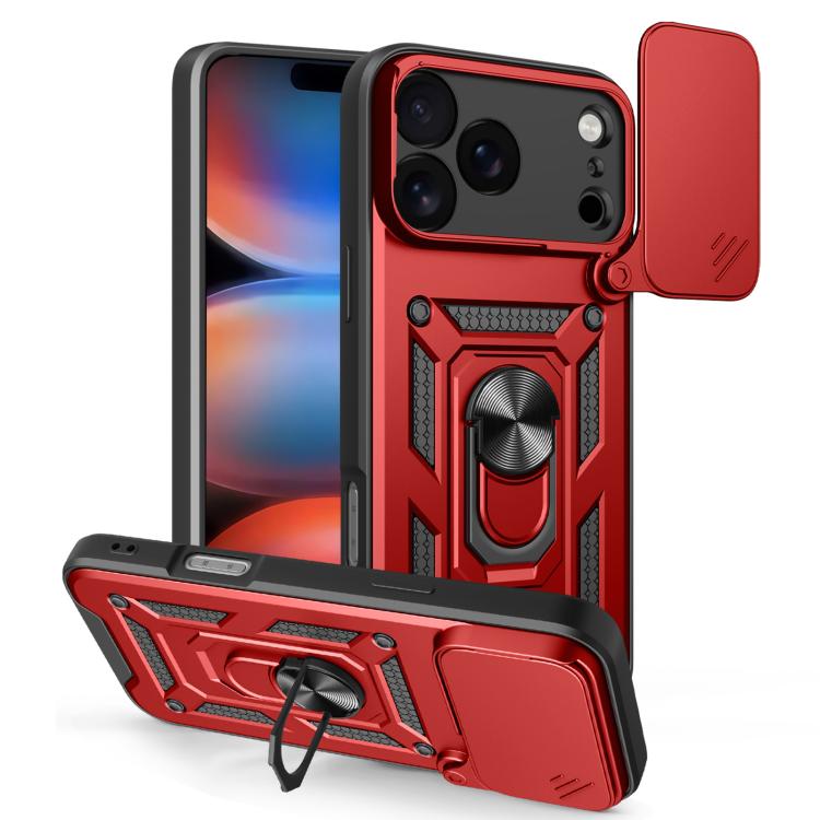 เลื่อนฝาครอบกล้องออกแบบเคสโทรศัพท์ TPU + PC, For iPhone 17e / 16e, For iPhone 17 Pro Max, For iPhone 17 Pro, For iPhone 17, For iPhone Air, For iPhone 16 Pro Max