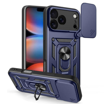 เลื่อนฝาครอบกล้องออกแบบเคสโทรศัพท์ TPU + PC, For iPhone 17e / 16e, For iPhone 17 Pro Max, For iPhone 17 Pro, For iPhone 17, For iPhone Air, For iPhone 16 Pro Max