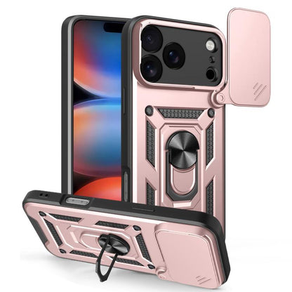 เลื่อนฝาครอบกล้องออกแบบเคสโทรศัพท์ TPU + PC, For iPhone 17e / 16e, For iPhone 17 Pro Max, For iPhone 17 Pro, For iPhone 17, For iPhone Air, For iPhone 16 Pro Max