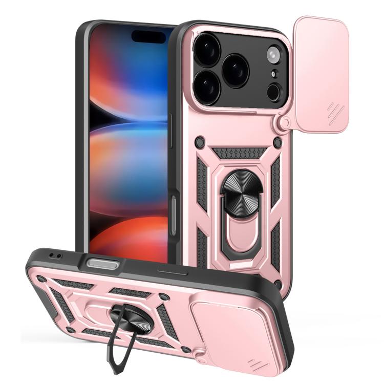 เลื่อนฝาครอบกล้องออกแบบเคสโทรศัพท์ TPU + PC, For iPhone 17e / 16e, For iPhone 17 Pro Max, For iPhone 17 Pro, For iPhone 17, For iPhone Air, For iPhone 16 Pro Max