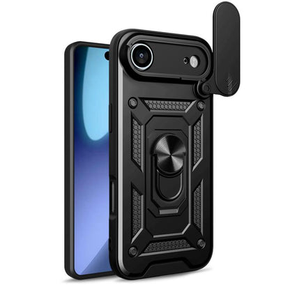 เลื่อนฝาครอบกล้องออกแบบเคสโทรศัพท์ TPU + PC, For iPhone 17e / 16e, For iPhone 17 Pro Max, For iPhone 17 Pro, For iPhone 17, For iPhone Air, For iPhone 16 Pro Max