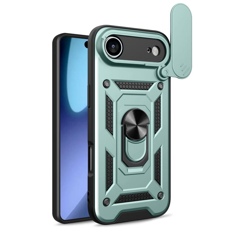 เลื่อนฝาครอบกล้องออกแบบเคสโทรศัพท์ TPU + PC, For iPhone 17e / 16e, For iPhone 17 Pro Max, For iPhone 17 Pro, For iPhone 17, For iPhone Air, For iPhone 16 Pro Max
