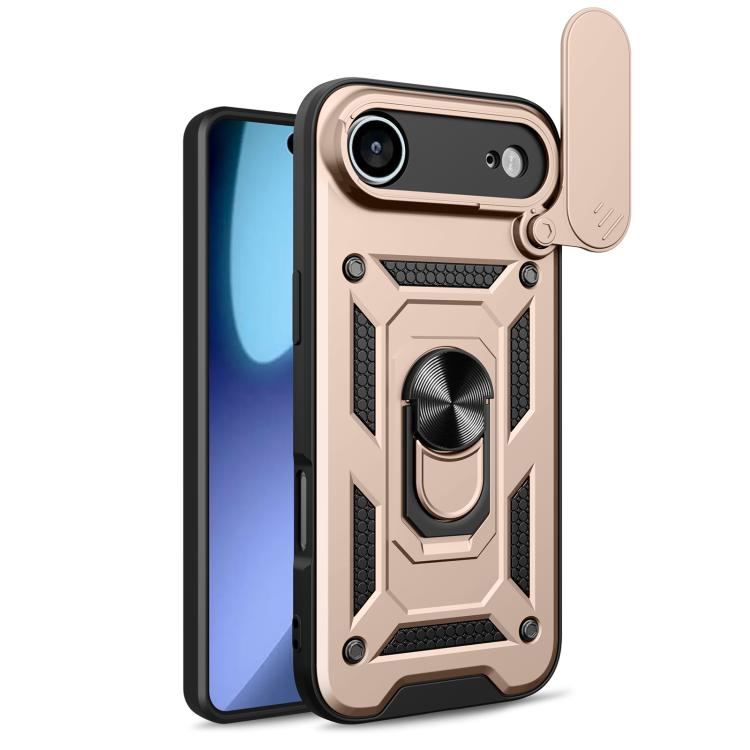 เลื่อนฝาครอบกล้องออกแบบเคสโทรศัพท์ TPU + PC, For iPhone 17e / 16e, For iPhone 17 Pro Max, For iPhone 17 Pro, For iPhone 17, For iPhone Air, For iPhone 16 Pro Max