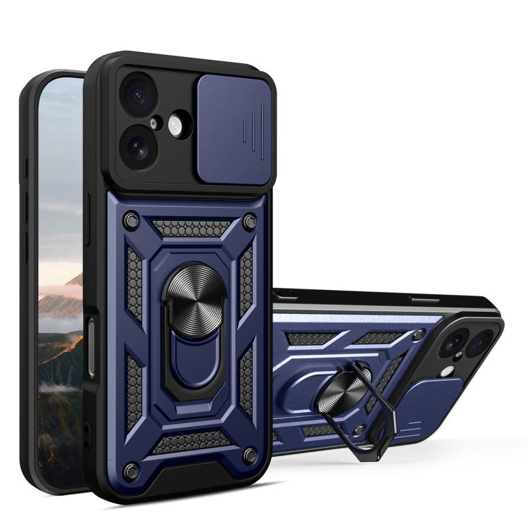 เลื่อนฝาครอบกล้องออกแบบเคสโทรศัพท์ TPU + PC, For iPhone 17e / 16e, For iPhone 17 Pro Max, For iPhone 17 Pro, For iPhone 17, For iPhone Air, For iPhone 16 Pro Max