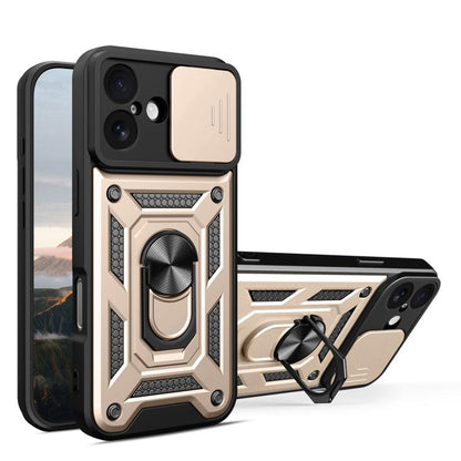 เลื่อนฝาครอบกล้องออกแบบเคสโทรศัพท์ TPU + PC, For iPhone 17e / 16e, For iPhone 17 Pro Max, For iPhone 17 Pro, For iPhone 17, For iPhone Air, For iPhone 16 Pro Max