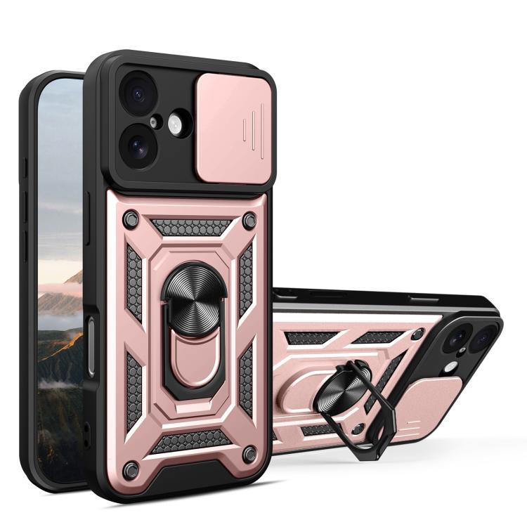 เลื่อนฝาครอบกล้องออกแบบเคสโทรศัพท์ TPU + PC, For iPhone 17e / 16e, For iPhone 17 Pro Max, For iPhone 17 Pro, For iPhone 17, For iPhone Air, For iPhone 16 Pro Max