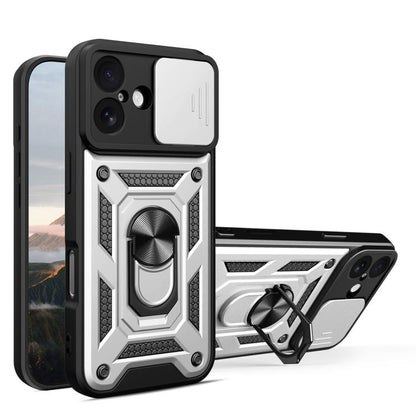เลื่อนฝาครอบกล้องออกแบบเคสโทรศัพท์ TPU + PC, For iPhone 17e / 16e, For iPhone 17 Pro Max, For iPhone 17 Pro, For iPhone 17, For iPhone Air, For iPhone 16 Pro Max