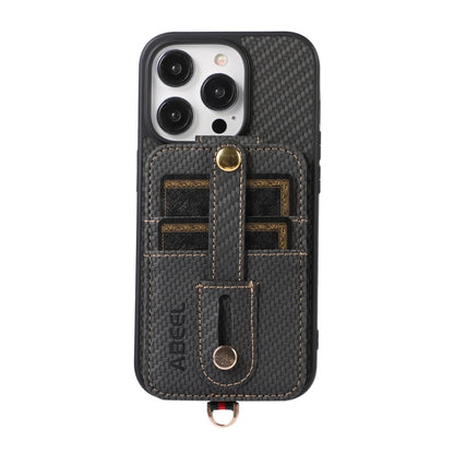 ABEEL คาร์บอนไฟเบอร์ผู้ถือบัตร RFID เคสโทรศัพท์, For iPhone 15 Pro Max, For iPhone 15 Pro, For iPhone 14 Pro, For iPhone 14 Pro Max, For iPhone 13 Pro Max, For iPhone 13 Pro