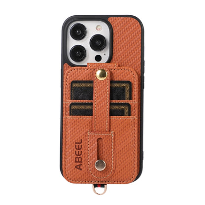 ABEEL คาร์บอนไฟเบอร์ผู้ถือบัตร RFID เคสโทรศัพท์, For iPhone 15 Pro Max, For iPhone 15 Pro, For iPhone 14 Pro, For iPhone 14 Pro Max, For iPhone 13 Pro Max, For iPhone 13 Pro