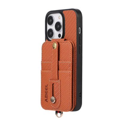 ABEEL คาร์บอนไฟเบอร์ผู้ถือบัตร RFID เคสโทรศัพท์, For iPhone 15 Pro Max, For iPhone 15 Pro, For iPhone 14 Pro, For iPhone 14 Pro Max, For iPhone 13 Pro Max, For iPhone 13 Pro