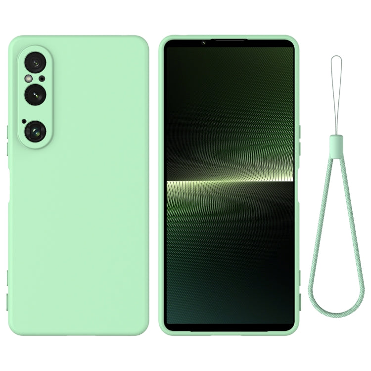 เคสโทรศัพท์กันกระแทกซิลิโคนเหลวสีบริสุทธิ์, For Sony Xperia 10 VII, For Sony Xperia 1 VII, For Sony Xperia 10 VI, For Sony Xperia 1 VI, For Sony Xperia 5 V, For Sony Xperia 1 V, For Sony Xperia 10 V