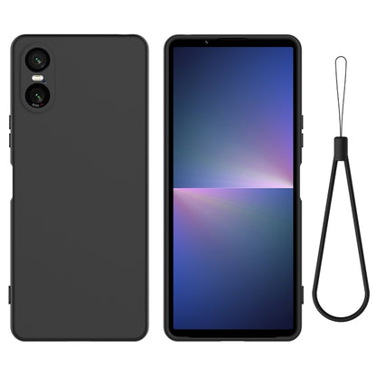 เคสโทรศัพท์กันกระแทกซิลิโคนเหลวสีบริสุทธิ์, For Sony Xperia 10 VII, For Sony Xperia 1 VII, For Sony Xperia 10 VI, For Sony Xperia 1 VI, For Sony Xperia 5 V, For Sony Xperia 1 V, For Sony Xperia 10 V
