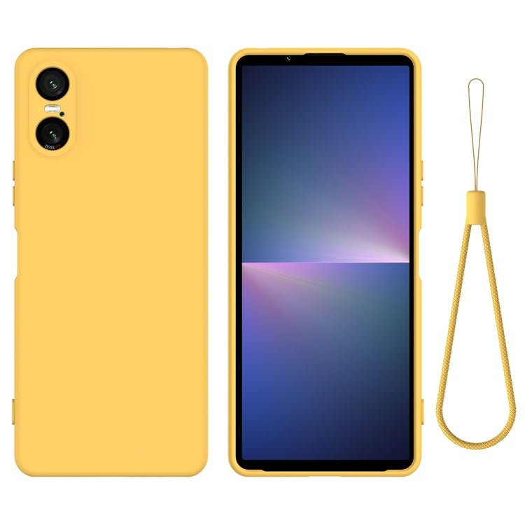 เคสโทรศัพท์กันกระแทกซิลิโคนเหลวสีบริสุทธิ์, For Sony Xperia 10 VII, For Sony Xperia 1 VII, For Sony Xperia 10 VI, For Sony Xperia 1 VI, For Sony Xperia 5 V, For Sony Xperia 1 V, For Sony Xperia 10 V
